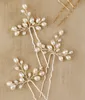 Perles d'eau douce faites à la main bijoux couleur or argent épingles de mariage pièce élégantes accessoires d'ornement de cheveux de mariée