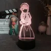 Nachtclub LED-licht Anime Fans Kids Gift 3D Bureaulamp Komi Can039t Communiceren Sfeer Decoratie Nachtlampje Bluetooth Spea7555088