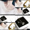 Necklaces & Pendants Drop Delivery 2021 Pendant Korean Titanium Steel Rose, Gold Devils Eye Necklace, Female Clavicle Chain Pendant, Gift, In