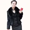 女性の毛皮のFaux 2021秋冬の模造コート女性のジャケット短いスリム気質ジャケットエレガントなファッション