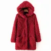 ZOGAA Teddy Coat Kobiety Kurtki zimowe Plus Rozmiar Płaszcz Z Kapturem Ciepłe Włochate Kobiet Płaszcze Z Długim Rękawem Chaqueta Mujer XXXL 211220