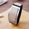 Creative Garlic Press Rocker Stainless Steel Ginger Garlic Chopper Crusher Metal Hand Press Garlic Grinding Slicer Kitchen Gadgets225i