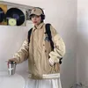 Giacca da donna autunno uniforme da baseball per donna Cappotto stile Harajuku High Street sciolto Plus Size Giacca bomber con cuciture BF 211105