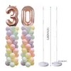 2Sets kids birthday party Balloon column stand Wedding decor balloons stick holder Baby shower globos Number ballons stand 210626