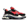 Triple S Sneaker Grey 17FW Platform Buty Men Men Black White Blue Red Zielone żółte, hodowane męskie trampki