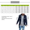 Jackets masculinos Men moda a cor sólida Slim Fit 2022 masculino de camurça comprida casaco de casaco casual casual motocicleta