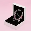 Fahmi Jewelry 2021 플래티넘 DIY BEDED LADY Elegant Bracelet Original Box Holiday Gift8981765를위한 원래 Charm Tower 펜던트 팔찌.