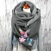 Sjaals Mode Print Dames Winter Sjaal Knop Szalik Functionele Hals Wrap Cashmere Warm Sjaal Foulard Femme Bufandas