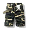 Summer Camouflage Cargo Shorts Men Army Green Jogger Tactical Military Cotton Casual Loose Shorts Men B0903 210518