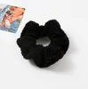 scrunchies 헤어 밴드 소프트 가짜 모피 hairties 밧줄 탄성 scrunchie 밴드 포니 테일 홀더 솔리드 여성 모자 소녀 헤어 액세서리 헤드 밴드