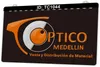 TC1044 Ptico Medellin Insegna luminosa bicolore incisione 3D