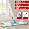 X-type vloer mop 360 graden thuis schoonmaak tool met herbruikbare microfiber pads voor hout keramische tegels zee verzending RRA10794