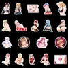 100 sztuk / partia Anime Sexy Girls Naklejki do Laptopa Deskorolka Notebook Bagaż Butelka Wody Naklejki