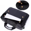 Men Genuine Leather Briefcases Business Office Travel Shoulder Bags