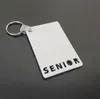 Sublimation Keychain Party Favor Love Grad Dad mamma Senior Nyckelkedja Creative DIY Present Blank MDF-nyckelringar