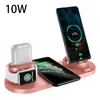 MultiFunction 6 in 1 Wireless Charger For iPhone Watch Earphone Holder Mobile Phone Wireless Fast Charginga462891678