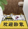 Tapis de sol décoratif en forme de lapin pour chambre à coucher familiale, impression 3D, tapis épais imprimé, tapis de chaise