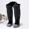 Footies bébé collants filles collants automne né 0-36 mois chaud doux coton dessin animé rayures mignon bas