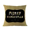 Kudde/dekorativ kudde god jul lycklig år svart bakgrund Goden prydnadsboll AlphaBe Case SOFA Holiday Decorative Cushion Co