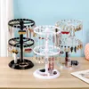 360 graden roterende sieraden opbergdoos oorbel display stand organizer oorbellen armband ketting rack afneembaar 210922