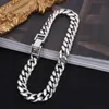 BOCAI 2021 Fashion Real s925 Silver 6.5MM Horse Whip for Woman Trendy Personality Hip-hop Punk Style Man Bracelet