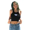 Women Sexy Crop Tops Bra Tube Female Streetwear Sleeveless Seamless Sports Camis Tee Bandeau Love Basic Tank 210525