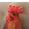 Jouets en peluche créatifs pour enfants farcis grande poupée de poulet mignon peluche oreiller de couchage jouet poulet coq poule coussin Q0727