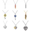 Blauwe edelsteen urn medaillon hart hanger ketting kristal oceaan liefde harten as crematie sieraden