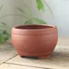 Red Clay Breathable Flowerpot Ceramic Succulent Plant Pot Vase Bonsai Planter Flower Container Living Room Balcony Home Decor 210615