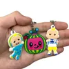 20 pcs PVC Keychain de Alta Qualidade Divertido Figura Chave Anel chave Moda Dos Desenhos Animados Chave-Titular Crianças Pingente de Brinquedo Presente Partido Fontes G1019