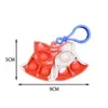官能玩具減圧玩具そのポップズフィジットクリスマスシリーズ子供バブル音楽キーホルダーサンタクロースジンジャーブレッドマンツリーバタフライ