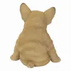 眠そうなフレンチブルドッグ子犬像樹脂芝生彫刻スーパーかわいいガーデンヤードの装飾Mumr999 211101