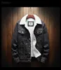 Erkekler Kış Jean Ceketler Giyim Sıcak Denim Mont Erkekler Büyük Boy Yün Astar Kalın Kış Denim Ceketler Artı Boyutu XS-6XL 210927