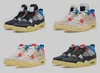 2023リリースAuthentic 4 Union Guava Ice Off Noir 4S Outdoor Shoes Men Men La Brigade Blue-Dark Smoke Grey-Light Fusion Red Sports