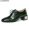 Allbitefo جلد طبيعي + ثعبان الجلد مثير عالية الكعب النساء الأحذية عالية الجودة الكعوب سميكة المرأة الكعوب أحذية عالية الكعب الأحذية 210611