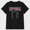 Kvinnor t shirt shopaholic hajuku estetisk grafisk boxig tee sommar mode kortärmad grunge stil bomull hipster toppar gata 210518