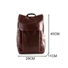 Large Capacity Shortdistance Travel Bag For Men Korean Style Male Shoulder Soft Pu Leather Handbag Computer Schoolbag Backpack5983321