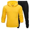 Hohe Qualität Trainingsanzüge Herrenbekleidung Mode Mit Kapuze Brief Gedruckt Hoodies Jogginghose Männer Winter Baumwolle Warme Jogginganzug Mann