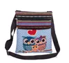 DHL50pcs Borse Messenger Donna Mini Flap Single Handbags Cartoon Owl Borsa a tracolla sportiva in tela stampata