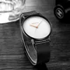 Bracelets 2021 relogio masculino masculino mode ultra mince montres hommes femmes minimaliste en acier inoxydable ceinture maille montre quartz montre