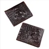 Läderkrokodil Mens Wallet Casual Skin Male Purse Vintage Högkvalitativ portfölj för män Designer Cuzdan5327828