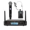 SOM GLXD4 Hochwertiges professionelles Dual-Wireless-Mikrofonsystem für Bühnenauftritte, dynamische 2-Kanal-2-Handhelds