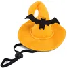 Chien Pumpkin Hat Pet Halloween APPELONS COSTUME COSTUME ACCESSOIRES COSPLAY pour les chats et les petits chiens Squelette Squelette Bat