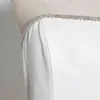Sexig sommarklänning Kvinnor Slash Neck Strapless High Waist Mini Patchwork Diamanter Klänningar Kvinna Kläder Fashion 210520