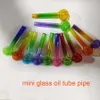 Оптовая дешевая 4 дюйма Rainbow Pyrex Стеклянная горелка для горелки для горелки красочные качества Большие трубки для ногтей для ногтей
