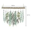 Decorative Flowers & Wreaths Bathroom Decor Artificial Eucalyptus Wall Hanging Decoration-Fake Leaf Green Farmhouse