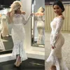 Sommarklänning Kvinnor utanför axeln Bodycon Causal White Lace Elegant Long Prom Evening Party 210422