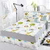 7色の花のベッドスカートテキスタイルベッドシート家庭用寝具大型マットレスベッドベッドのベッドプレーズ（枕カバーなし）F0231 210420