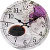 Wall Clocks Shabby Chic,Wine Clocks,Vintage Clock,Wall Watches Home Decor,Kitchen Clock Big