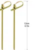 Зубочистки санти 100 шт./упак. бамбуковый деревянный цветок узел шпажки 4,5 дюйма идеально подходит для коктейлей и закусок XB1